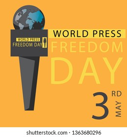 world press freedom day logo design illustration - Vector