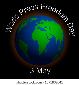 World press freedom Day May 3, the concept of the holiday "press Day", vector illustration