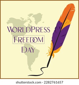 world press freedom day post design | vector file  