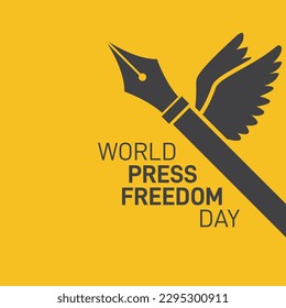 World press freedom day poster theme background