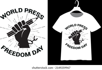 World Press Freedom Day t-shirt design