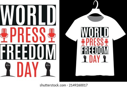 World Press Freedom Day t-shirt design