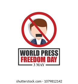 world press freedom day vector illustration
