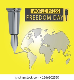 World press freedom day - Vector