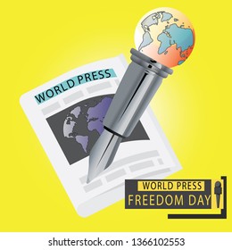World press freedom day - Vector