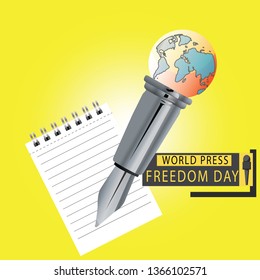 World press freedom day - Vector