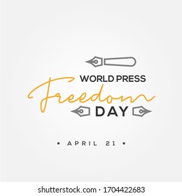 Ilustración del diseño de vectores del Día Mundial de la Libertad de Prensa