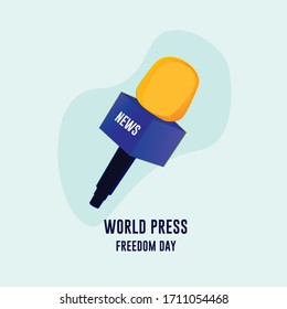 Día Mundial de la Libertad de Prensa. Ilustración vectorial