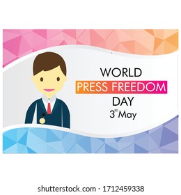 World Press Freedom day vector illustration. background.banner.poster
