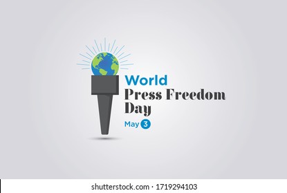 world press freedom day vector illustration. Creative Vector illustration for World Press Freedom Day. May 3 press freedom day concept.  End Impunity for Crimes against Journalists.
