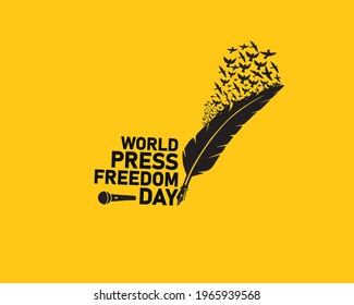 world press freedom day vector illustration. Creative Vector illustration for World Press Freedom Day. May 3 press freedom day concept. End Impunity for Crimes against Journalists.