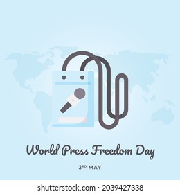 World Press Freedom Day, Vector illustration design.
