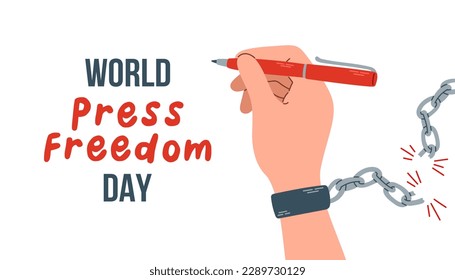 World Press Freedom Day. Vector illustration for Greeting Cards, Posters and Banners