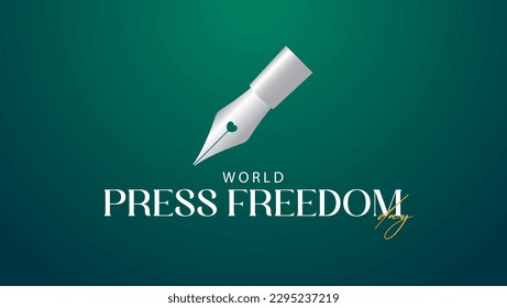 World Press Freedom Day Vector Illustration. Celebrated every year on 3 may. Suitable for banners, web, greeting cards, templates, posters, social media etc
