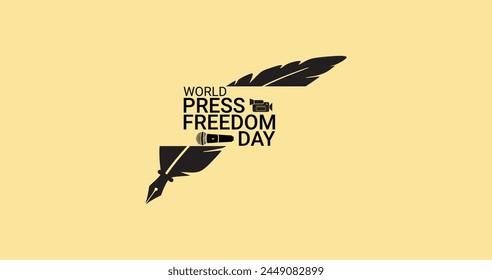 Ilustración vectorial Del Día Mundial De La Libertad De Prensa Para Tarjeta De Felicitación, Cartel Y Anuncio.
