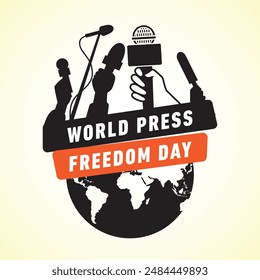 World Press Freedom Day. Vector Illustration.