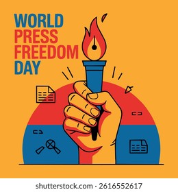 World Press Freedom Day Vector Illustration Design Concept
