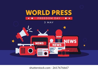 World Press Freedom Day vector illustration