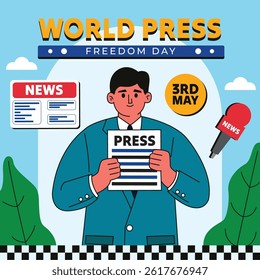 World Press Freedom Day vector illustration