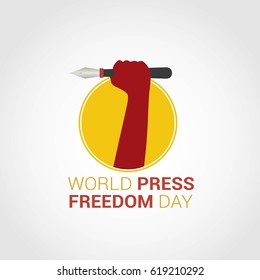 World Press Freedom Day Vector Illustration. Suitable for Greeting Card, Poster and Banner.