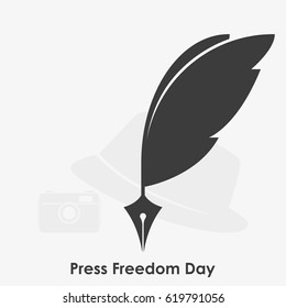 World Press Freedom Day vector logo.