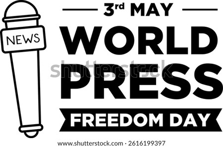 World Press Freedom Day Vector illustration