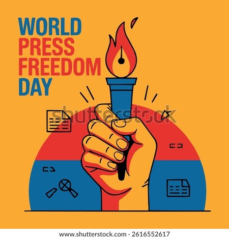 World Press Freedom Day Vector Illustration Design Concept