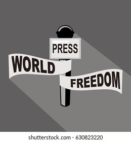 World Press Freedom vector illustration