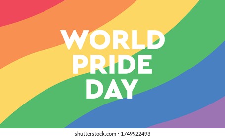 World pride day background template. 