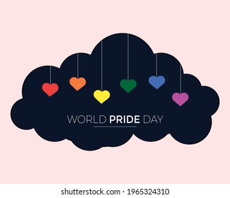 World Pride Day With Cloud And Heart