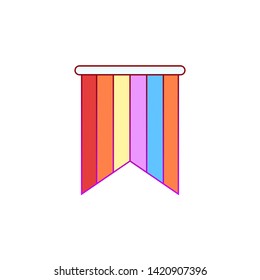 World, pride day, flag icon. Element of color world pride day icon. Premium quality graphic design icon. Signs and symbols collection icon