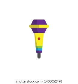 World pride day, microphonecolor icon. Element of stop homophobia color icon