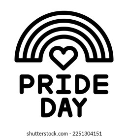 World Pride Day Vector Line Icon Design