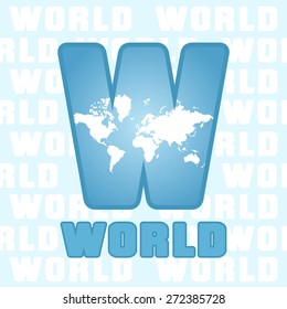 World. Print background. Vector illustration for  t-shirts prints, poster, banner and cards