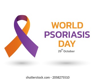 World Psoriasis Day concept. October 29. Psoriasis Awareness Month Vector Illustration.