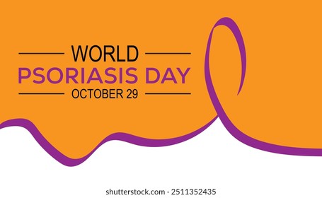World Psoriasis Day is observed every year on October. Medical Healthcare Awareness concept. background, placard, banner template Vector illustration design.