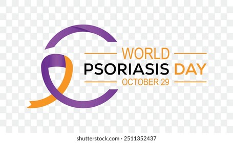 World Psoriasis Day is observed every year on October. Medical Healthcare Awareness concept. background, placard, banner template Vector illustration design.