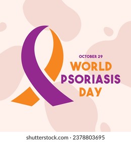 World Psoriasis Day. October 29. Flat design vector. Eps 10.