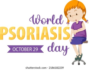 World Psoriasis Day Poster illustration