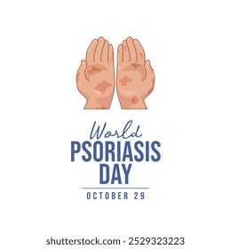 World Psoriasis Day vector design template good for celebration usage. World Psoriasis Day design. Vector ribbon. flat design. eps 10.