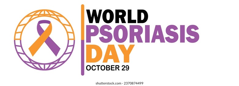 World Psoriasis Day Vector illustration. October 29. Holiday concept. Template for background, banner, card, poster with text inscription