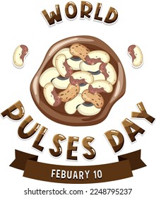 World Pulses Day Banner Design illustration