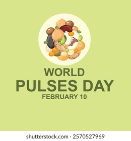 world pulses day vector design template