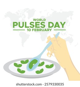 World Pulses Day vector, illustration. World Pulses Day poster design , World Pulses Day Banner Design illustration.