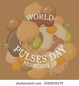 World Pulses Day vector, illustration. World Pulses Day poster design , World Pulses Day Banner Design illustration.