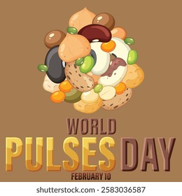 World Pulses Day vector, illustration. World Pulses Day poster design , World Pulses Day Banner Design illustration.