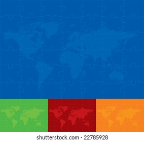 World Puzzle Background