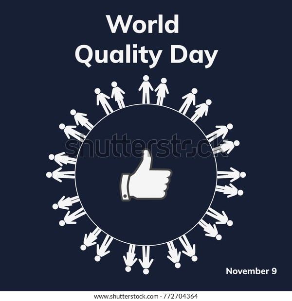 World Quality Day November Vector Illustration Stock Vector (Royalty