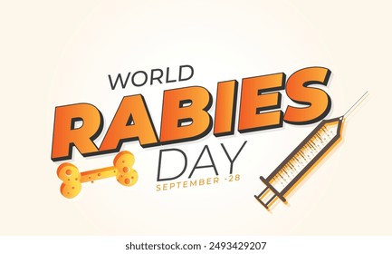 World Rabies Day. background, banner, card, poster, template. Vector illustration.