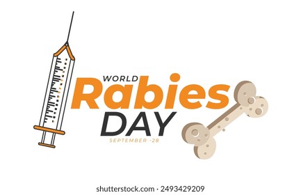 World Rabies Day. background, banner, card, poster, template. Vector illustration.